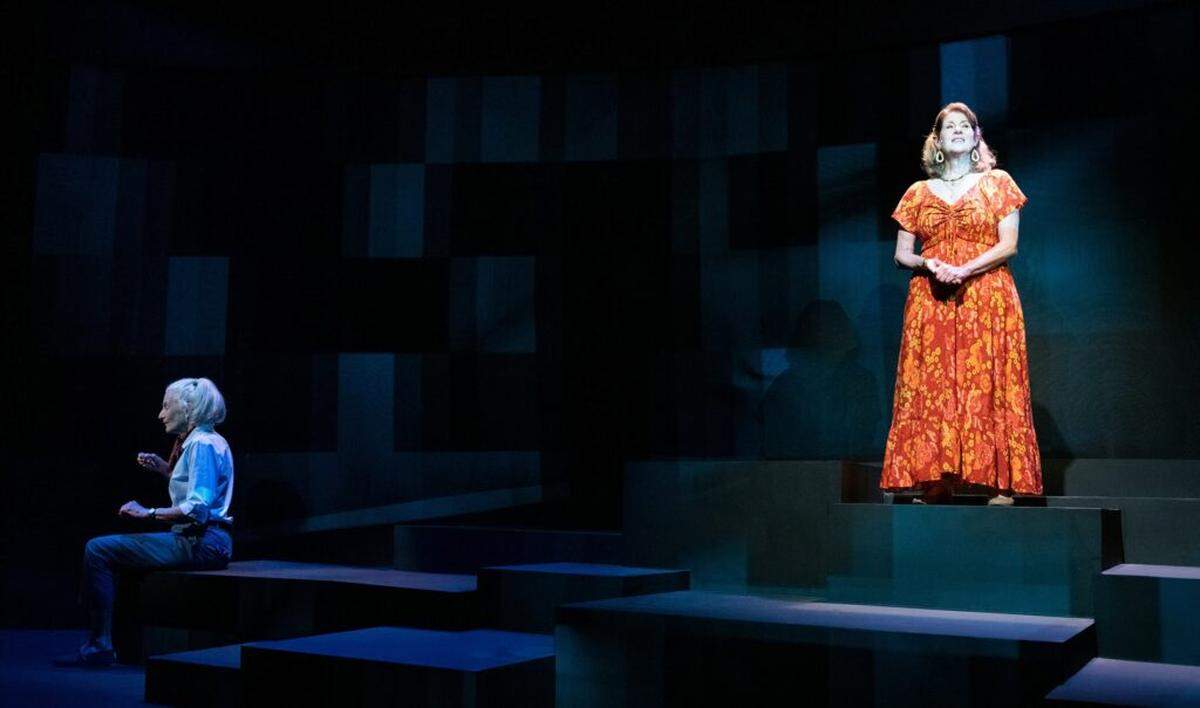 Sara Morsey as Diana at left with Patti Gardner as Alice in David Auburn’s “Summer, 1976” at GableStage, Coral Gables.