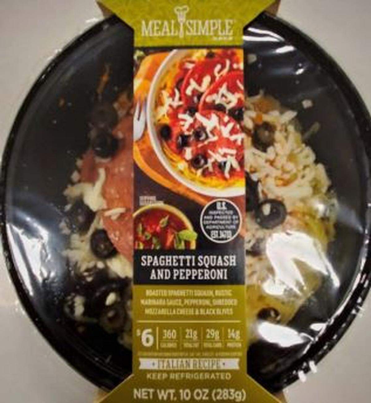 Meal Simple Spaghetti Squash and Pepperoni