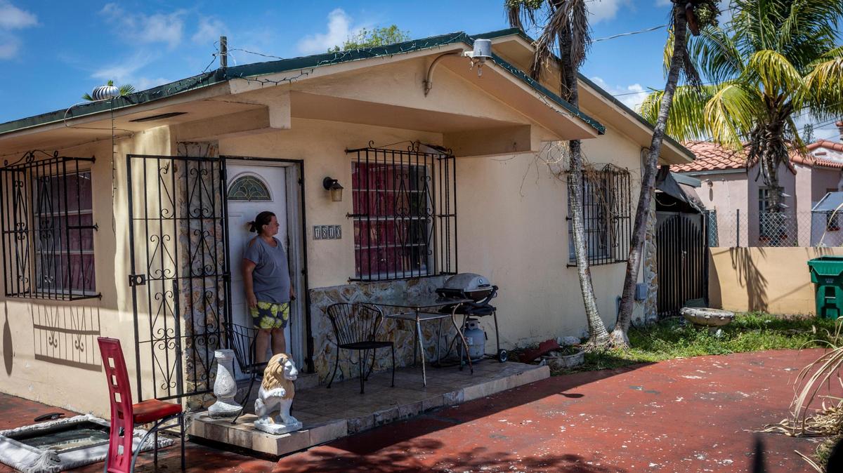New initiatives provide help to renters and homeowners facing eviction or foreclosure. Above: A Miami resident and renter faces a looming eviction.