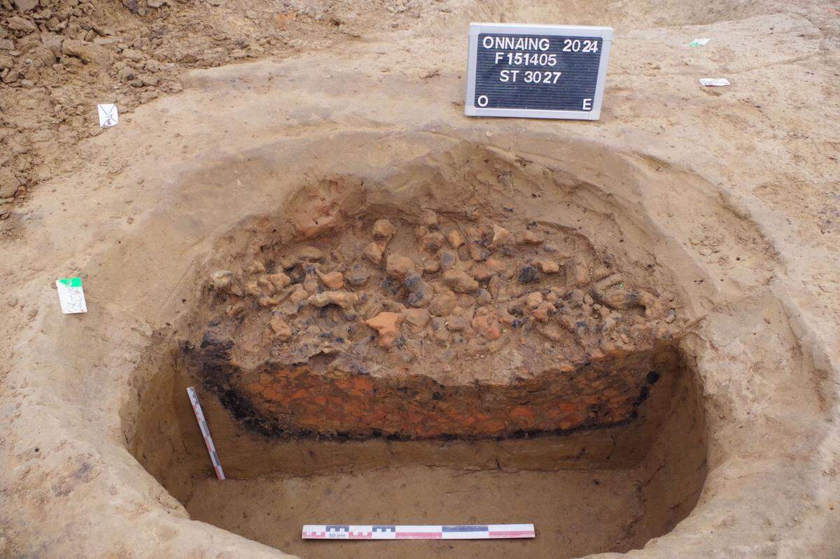 Large ovens were built into a shape that complemented the building where they were held, researchers said.
