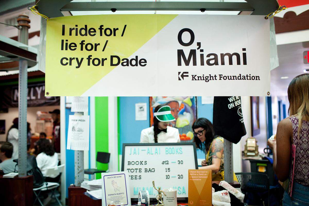 O, Miami. Miami Zine Fair in April 2018.