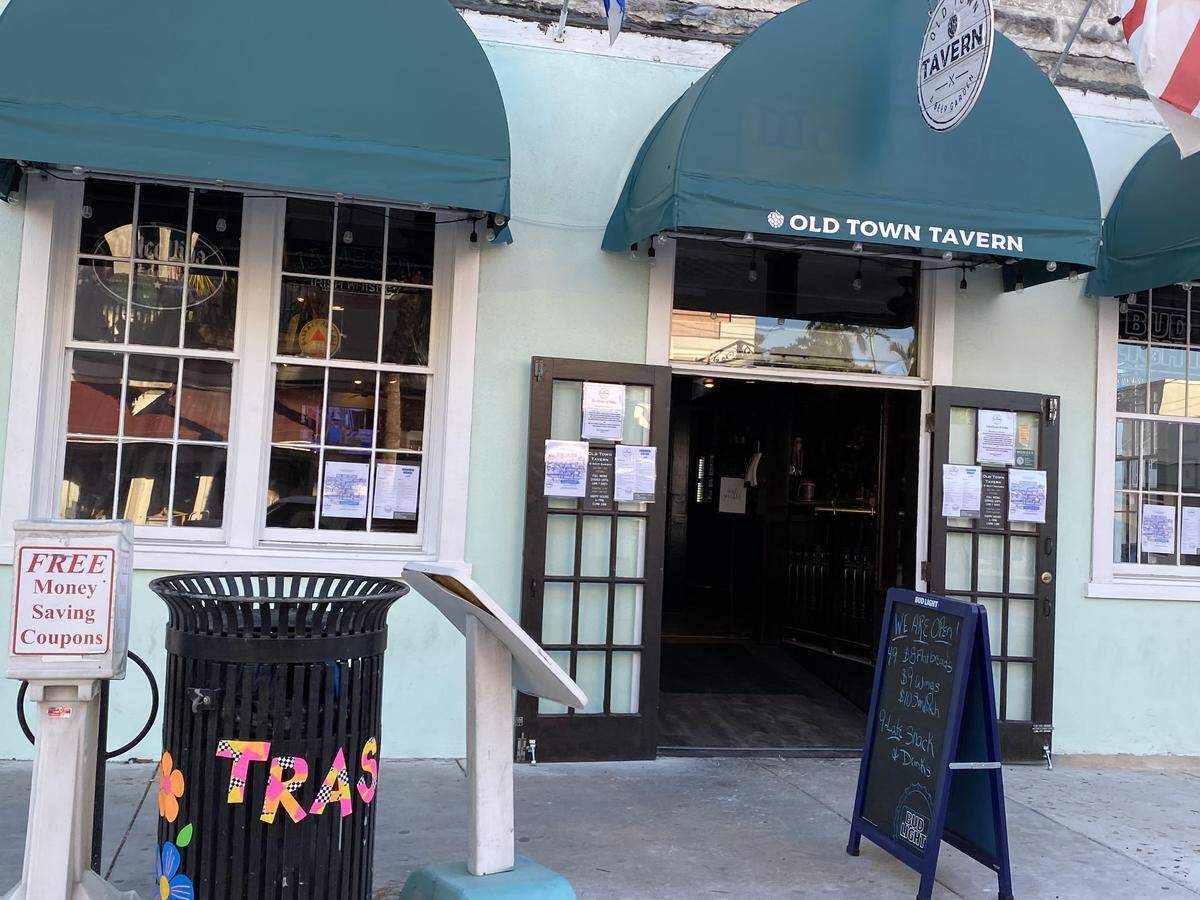 Key West’s Duval Street has been slowly coming back to life with restaurants, like Old Town Tavern, reopening before tourists will be officially welcomed back June 1, 2020.