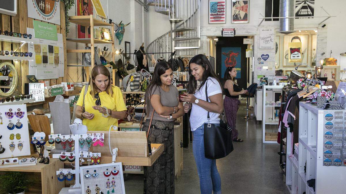 Miami metro area recorded among the most business openings in 2022, when compared to other U.S. cities, according to a new survey by Yelp. In this photo, Black Friday shoppers at The Wynwood Shops, at 196 NW 24th St. on Nov. 25, 2018.