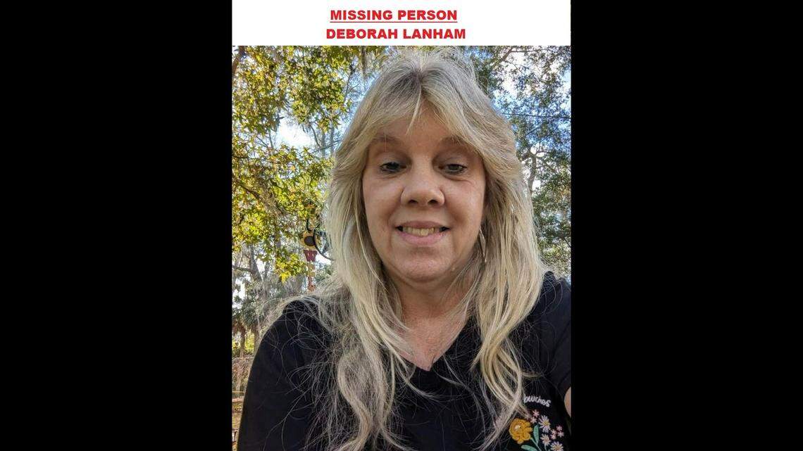 Investigators say 59-year-old Deborah Moneymaker Lanham of Wellborn, Florida, was reported missing by her family on Dec. 14.