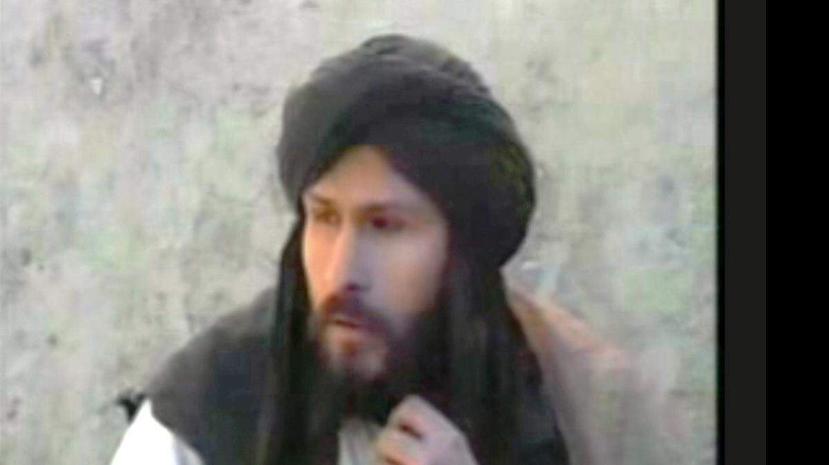 This screengrab of the Guantanamo captive Abu Zubaydah was from a video interview he made taken sometime between the Sept. 11, 2001 attacks and his March 28, 2002 capture by CIA and U.S. intelligence agents in Faisalabad, Pakistan.