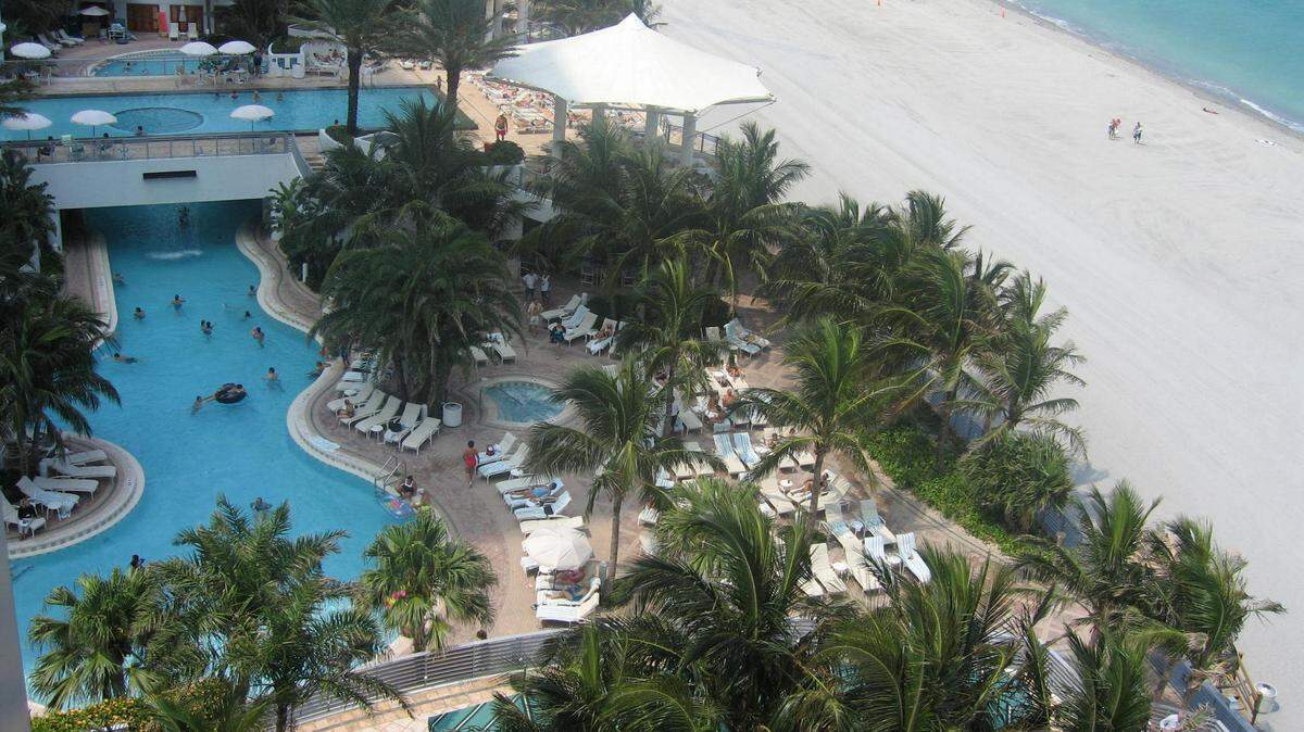 The Diplomat Resort & Spa on the southern end of the Hollywood beach.