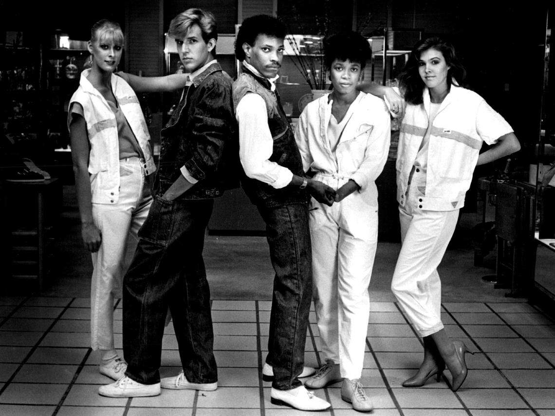 Models at Saks in Bal Harbour.