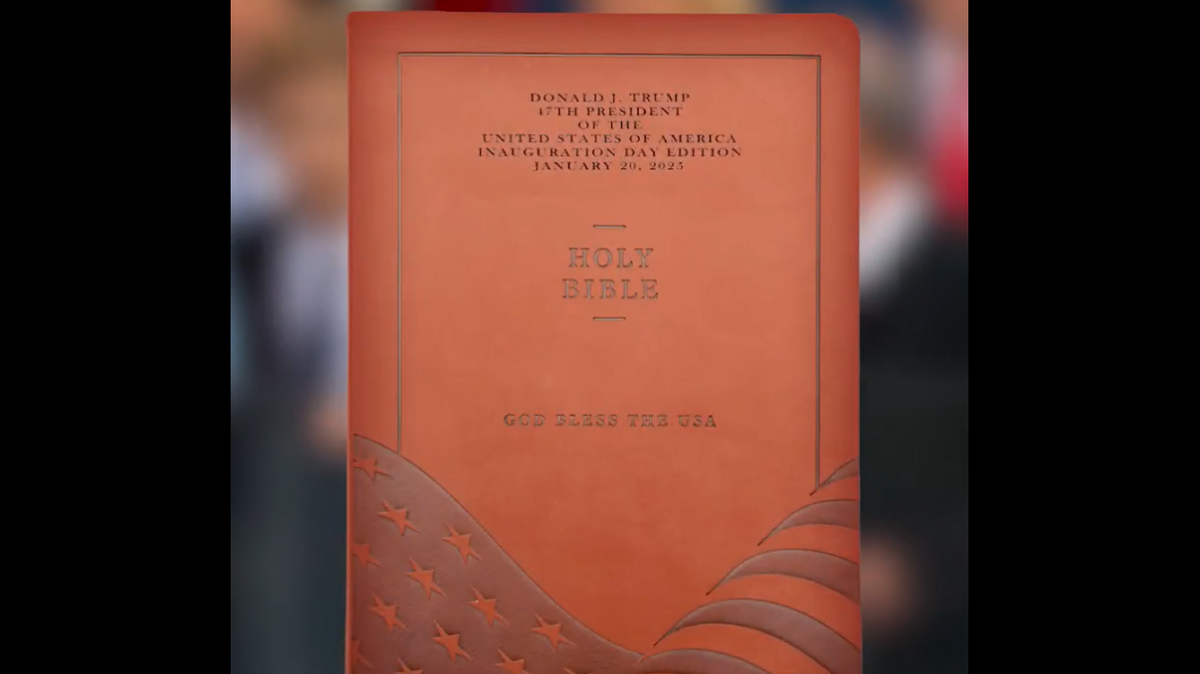 A new, limited-edition “Inauguration Day” Bible — commemorating President-elect Donald Trump’s swearing-in ceremony Jan. 20 — went on sale Jan. 6, four years after the Capitol riot.