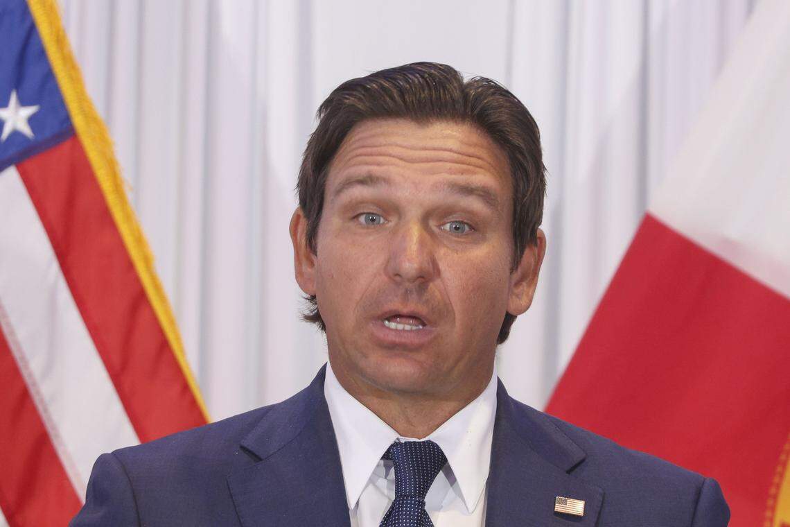 Florida Gov. Ron DeSantis, pictured here on Aug. 12 in Tampa.