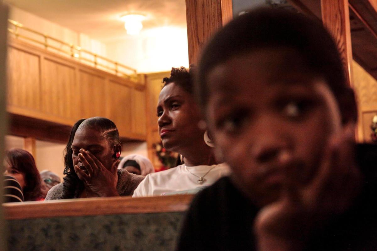 Mourners at Mount Calvary Missionary Baptist Church remember loved ones lost to gun violence in Miami-Dade County.