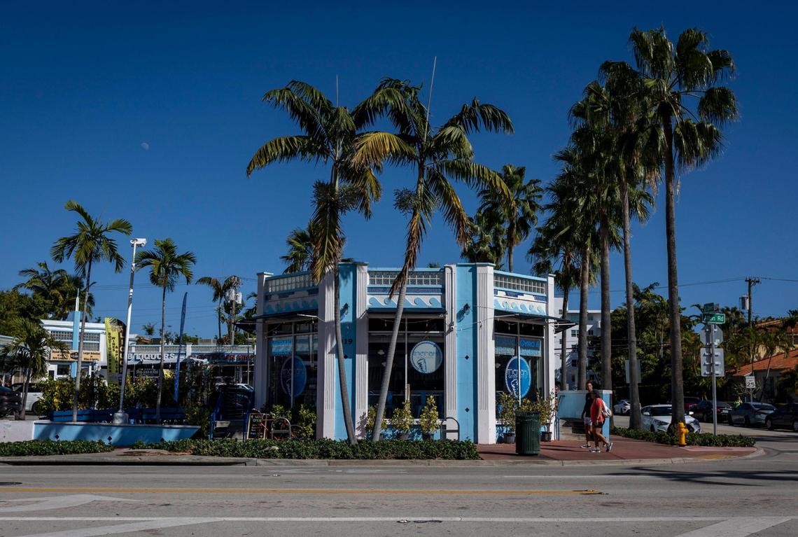 George Santos’ campaign reported purchasing food at Miami Diner at 919 Alton Rd. on back-to-back days in October 2021, but the managing partner says there are no receipts matching the amounts listed by the campaign. The restaurant, pictured on Jan. 30, 2023, has since been converted into a Greek gyro spot and bakery.