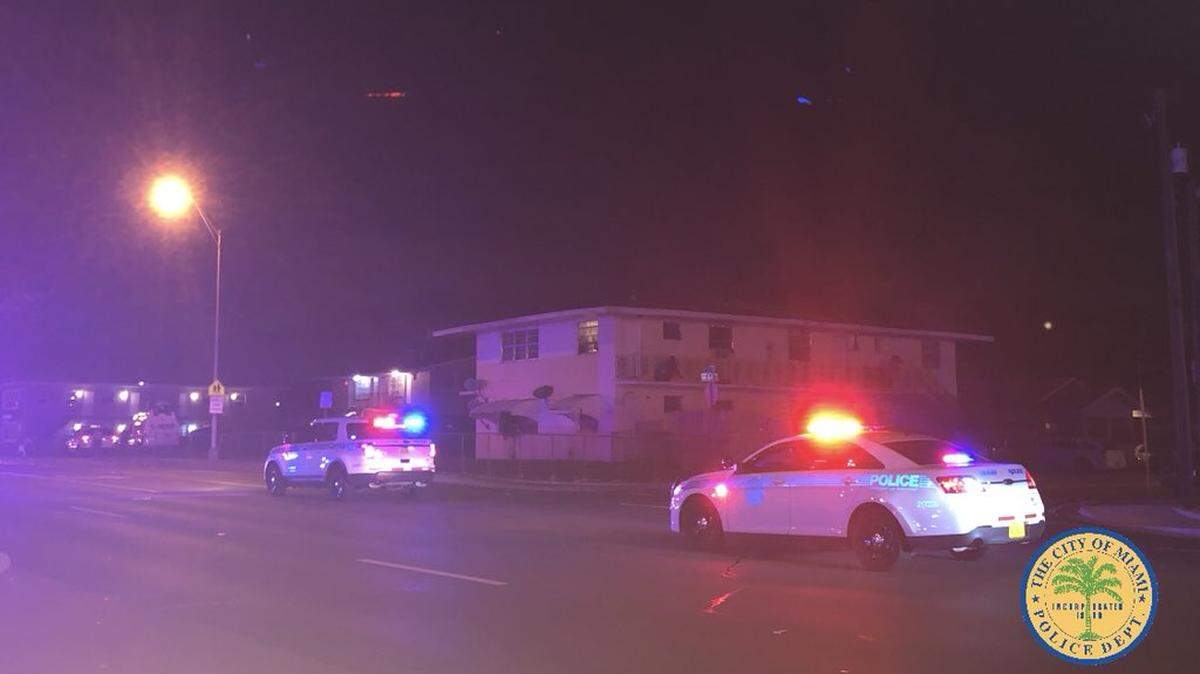Miami police investigate shooting in Liberty Square Tuesday, June 26, 2018.