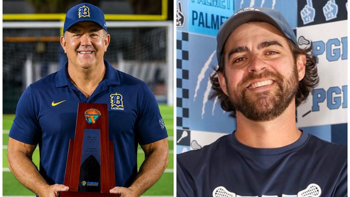 Belen’s Bellando and Palmetto’s Mendez are the Dade Lacrosse Coaches of the Year