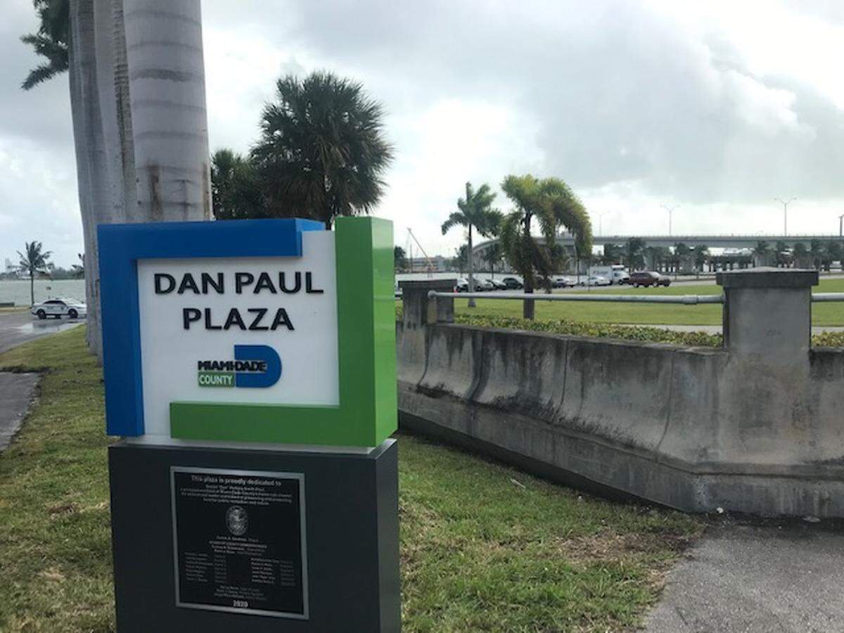 Parcel B, the 4-acre piece of county-owned land behind AmericanAirlines Arena, was recently renamed Dan Paul Plaza. It was originally planned to be a public park.