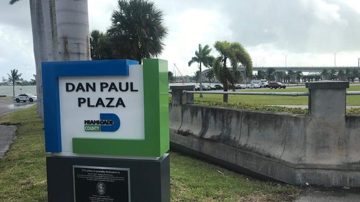 Parcel B, the 4-acre piece of county-owned land behind AmericanAirlines Arena, was recently renamed Dan Paul Plaza. It was originally planned to be a public park.