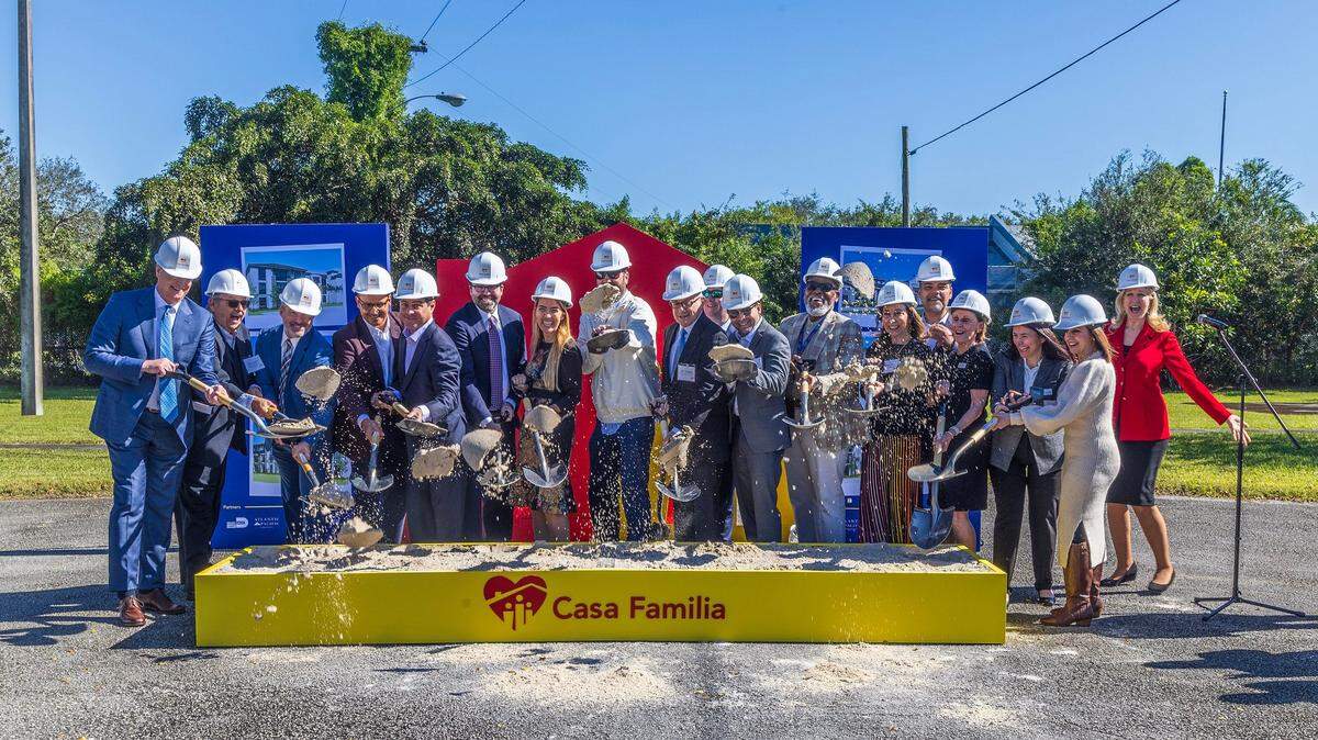 Local leaders, elected officials and Casa Familia members joined together on Tuesday, Dec. 19 during the groundbreaking ceremony of the Phase I of the Village of Casa Familia, an affordable housing community for individuals with Intellectual, Developmental, and other related Disabilities (IDDs).