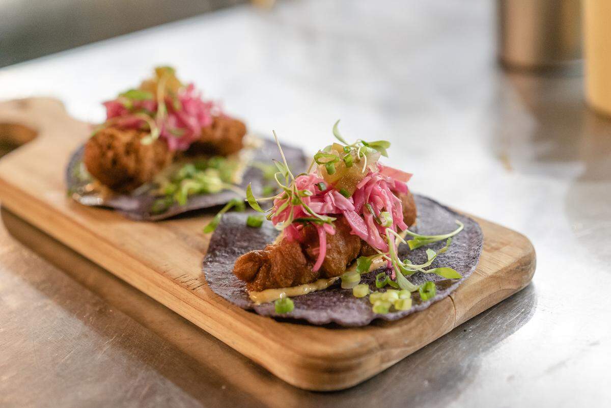 Fish tacos at Taurus.
