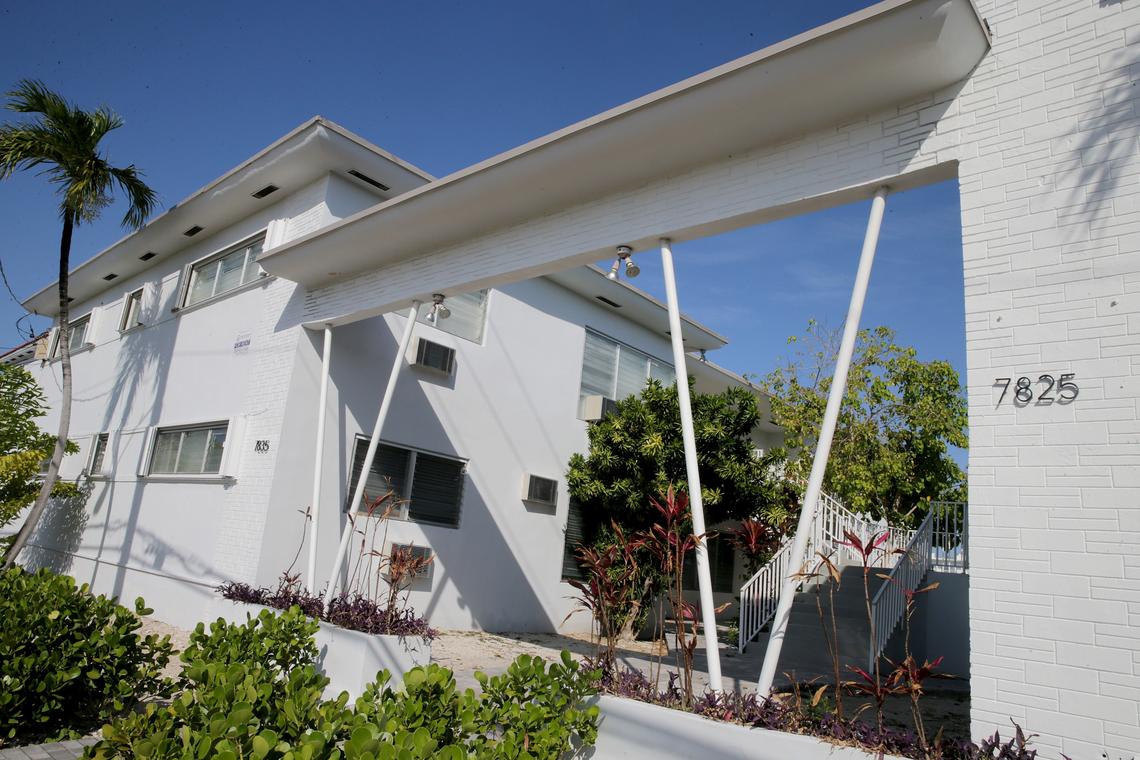 A building on Crespi Boulevard in the Tatum Waterway neighborhood, which the Miami Beach City Commission designated a historic district.
