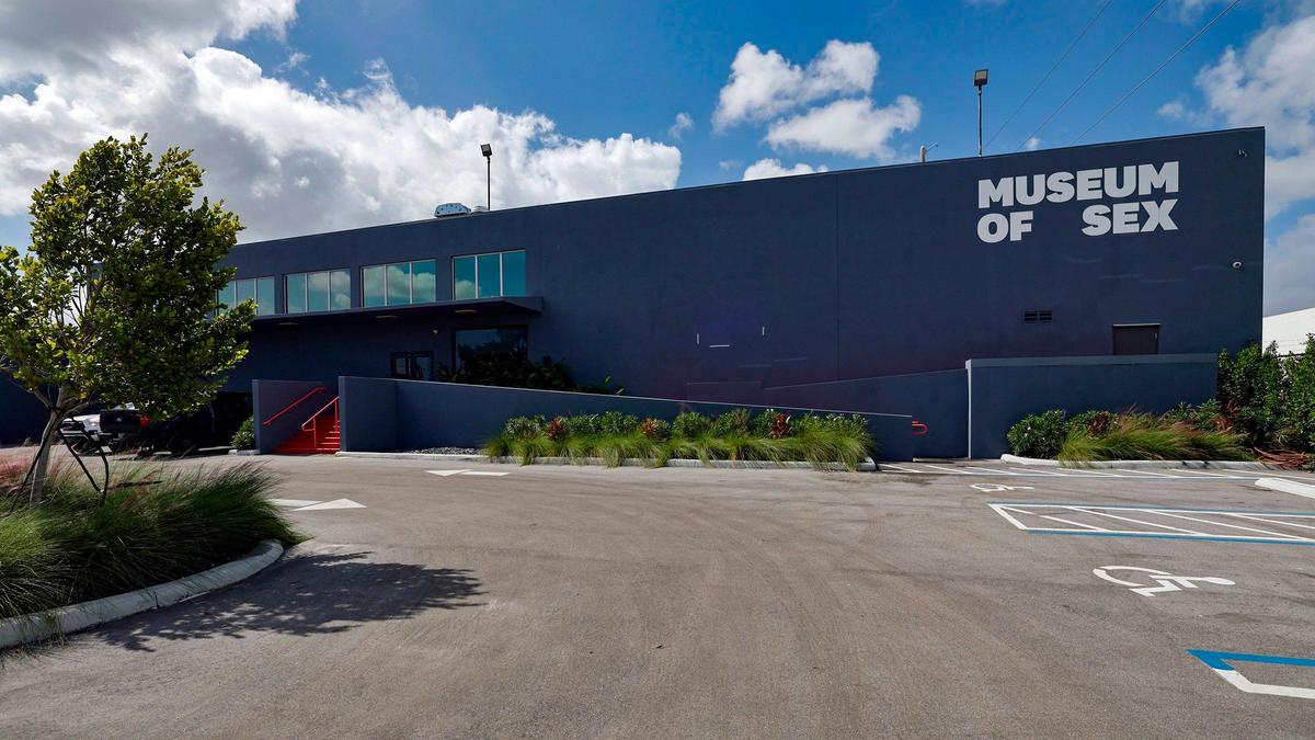 The The parking in the lot is free outside the Museum of Sex Miami in Miami’s Alapattah neighborhood.
