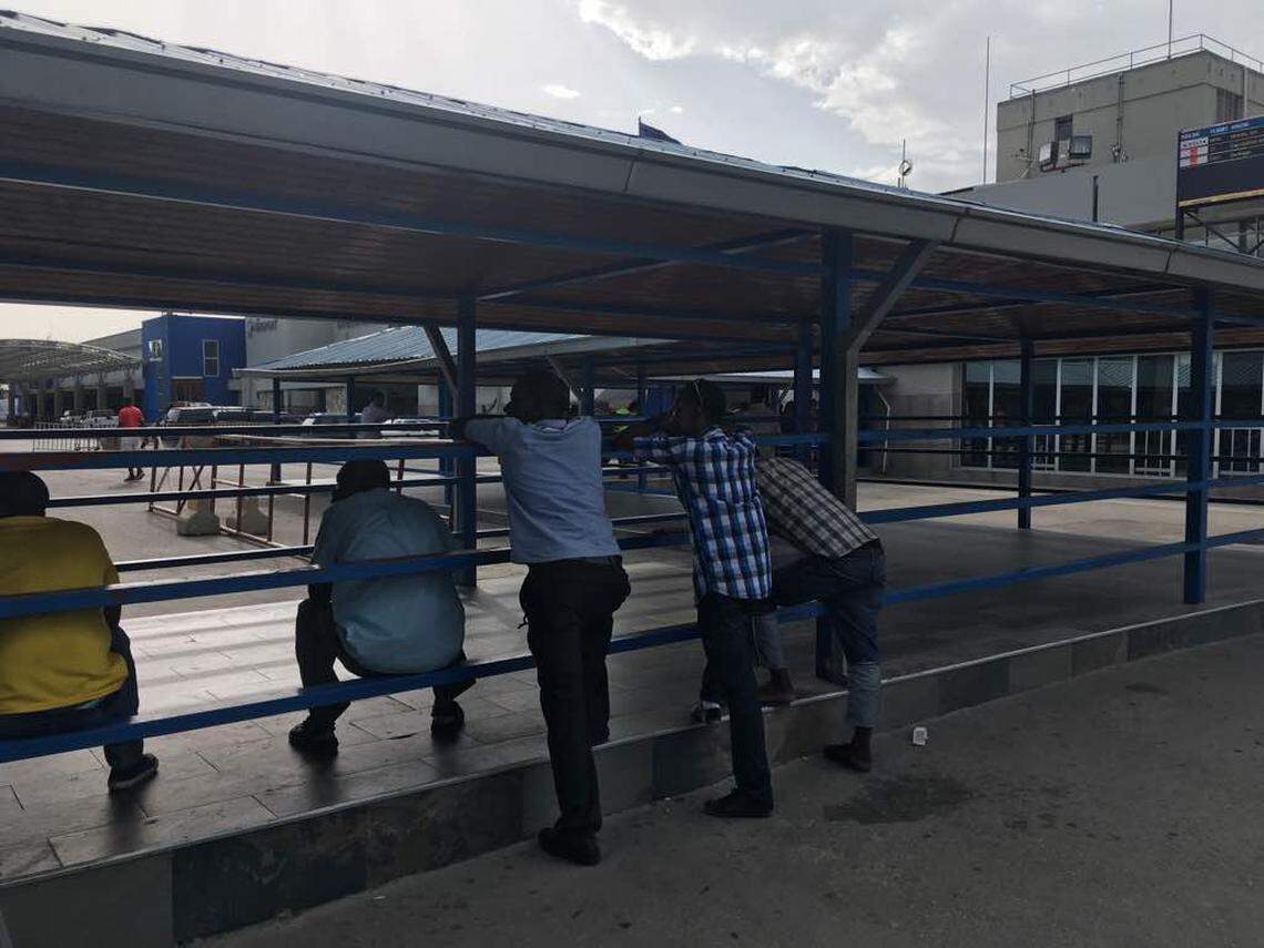 The waiting area Sunday at the Toussaint Louverture International Airport in Port-au-Prince after Delta and American Airlines resumed some flights on Sunday after days of civil unrest.