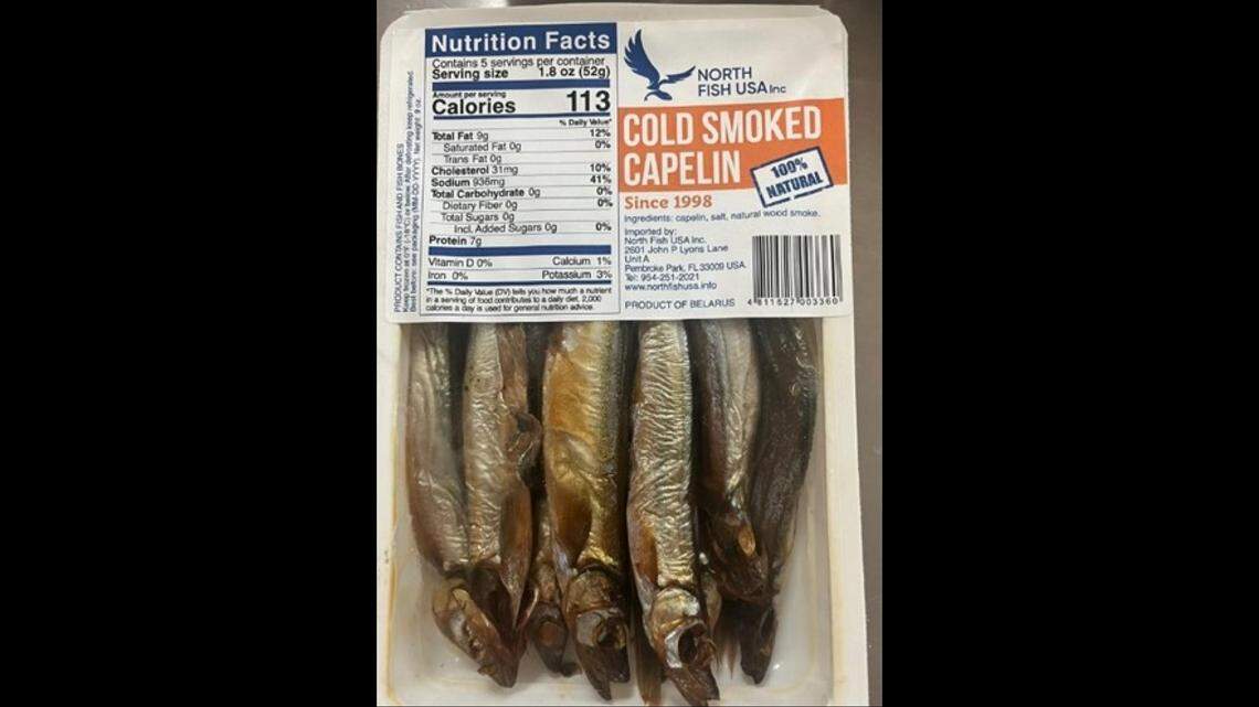 North Fish Cold Smoked Capelin has been recalled.
