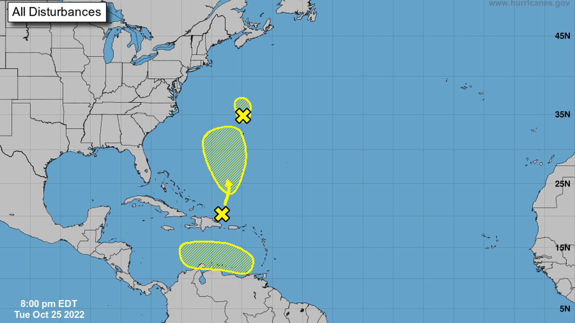 The National Hurricane Center is monitoring three disturbances in the Atlantic, all of which won’t be seeing formation anytime soon.