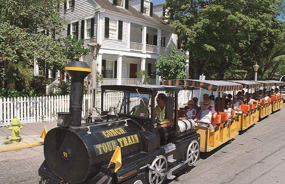 The slow-moving COnch Train could hold up traffic on narrow Key West streets.