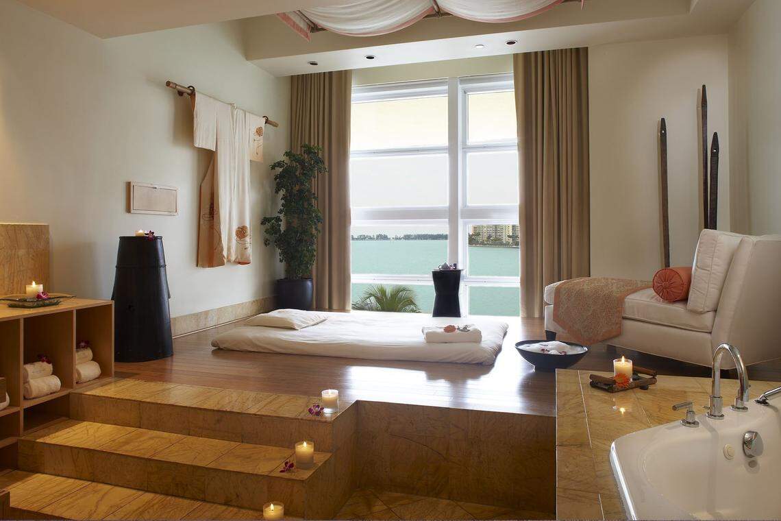 A suite at the Mandarin Oriental.