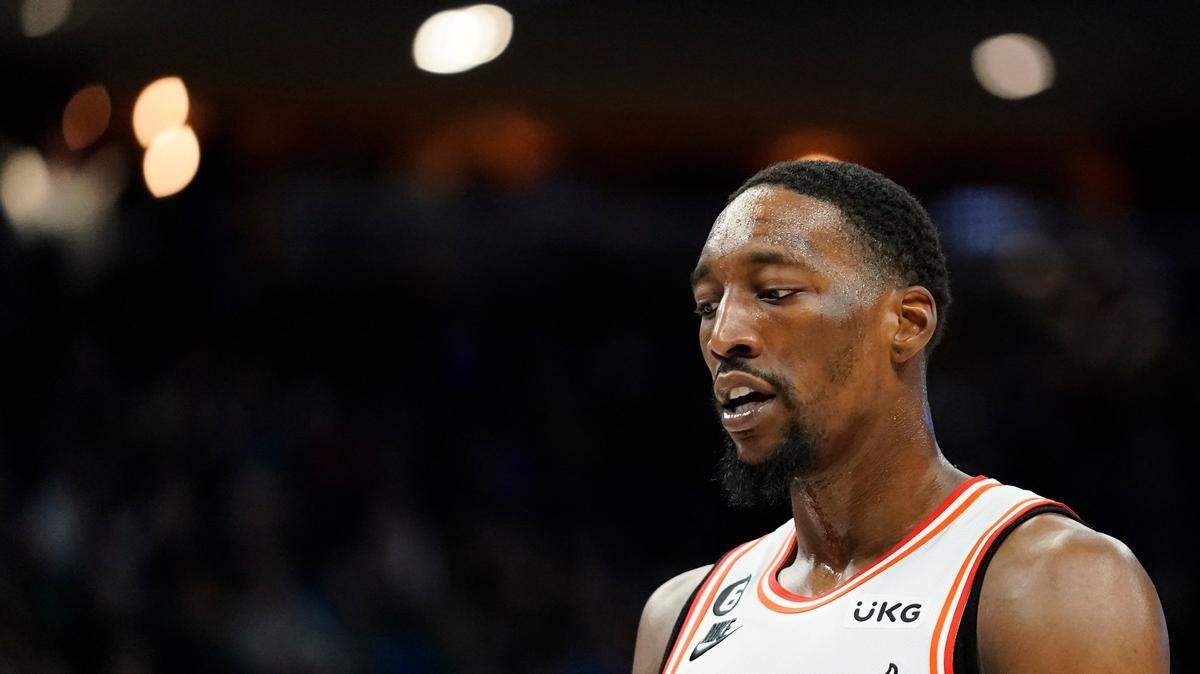 Miami Heat’s Bam Adebayo during the second half of an NBA basketball game against the Milwaukee Bucks Saturday, Feb. 4, 2023, in Milwaukee.