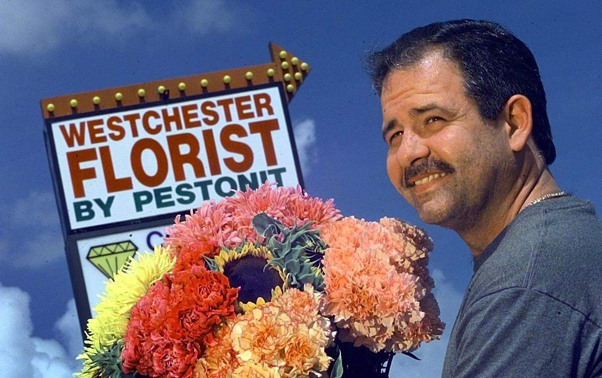 In 2000, Lazarro Pizarro of Westchester Florist.