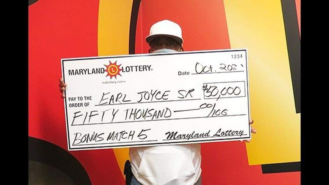 Earl Joyce Sr. plans to use his winnings to travel, he told Maryland lottery officials.