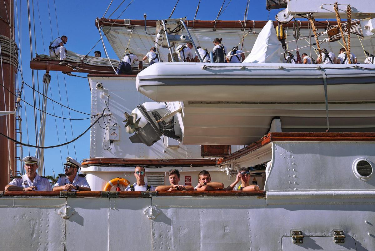 The Navy School Ship “Juan Sebastián de Elcano” called at the port of Miami, Florida, on Wednesday, May 18, 2022.