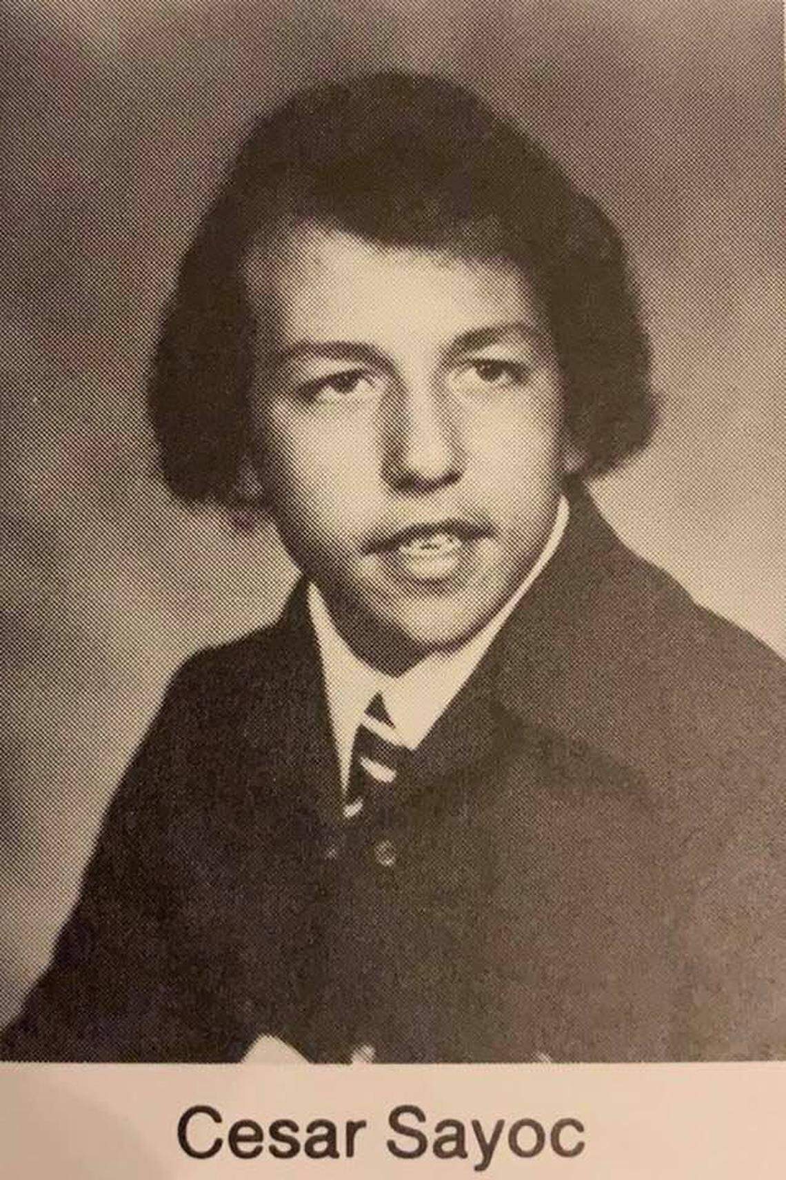 A North Miami Beach Senior High School yearbook photo of Cesar Sayoc.