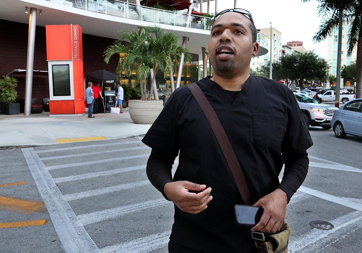 Dr. Antonio Herrera likes the convenience of leaving his car at the valet parking station in Dadeland Mall.