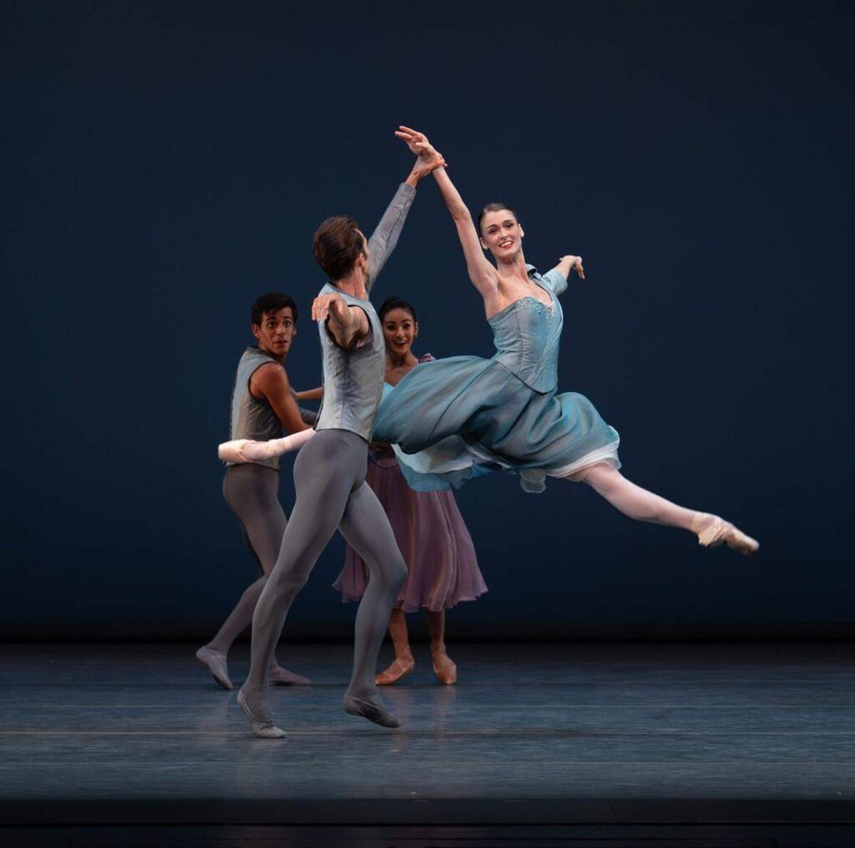 Hannah Fischer in “Roses from the South, Three Waltzes for Toby,” choreographed by Alexei Ratmansky to celebrate Toby Lerner Ansin.