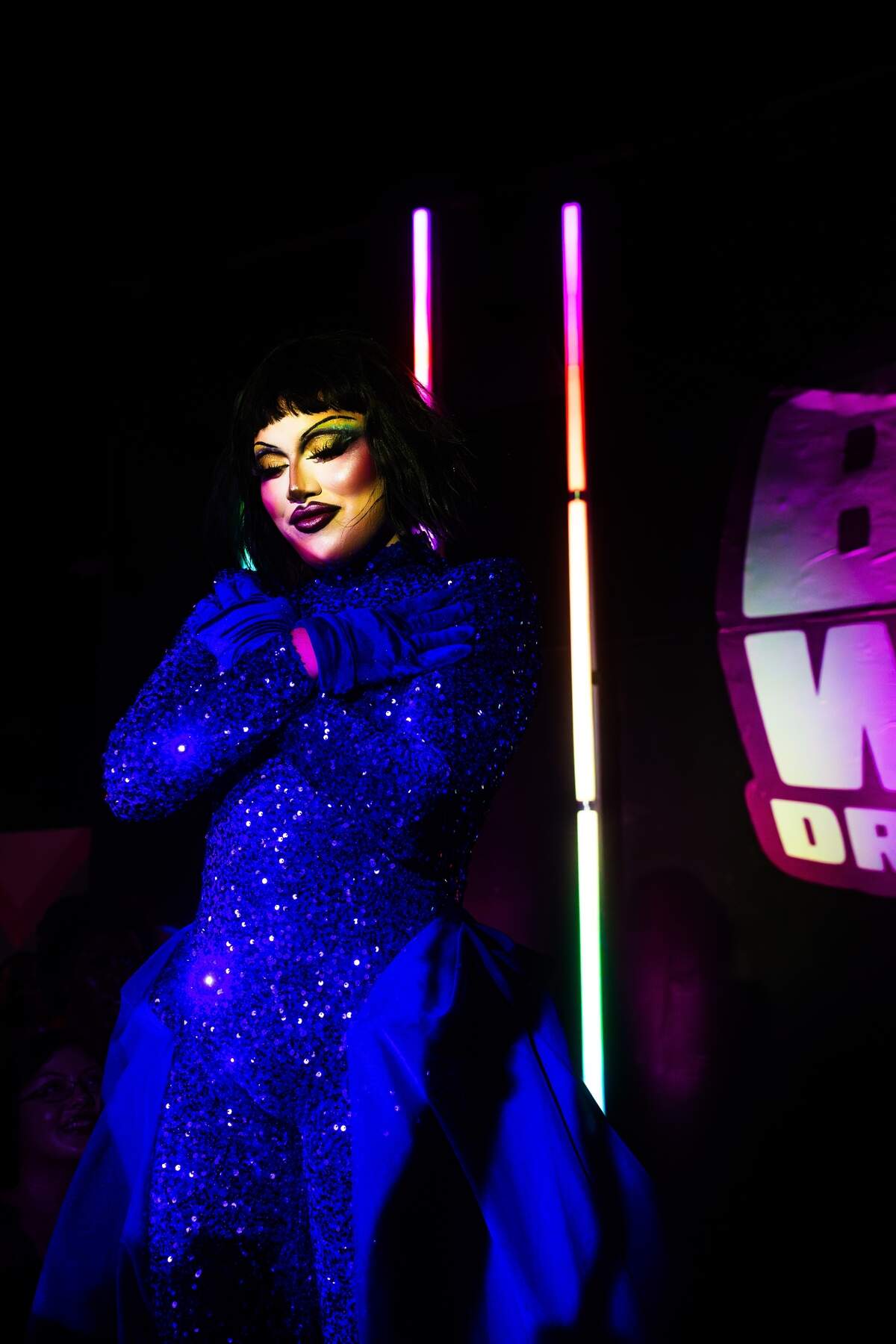 Miami drag queen FKA Twink performs at Big Wig Drag Fest at Willy’s, a now-closed LGBTQ bar in Wynwood, in 2025.