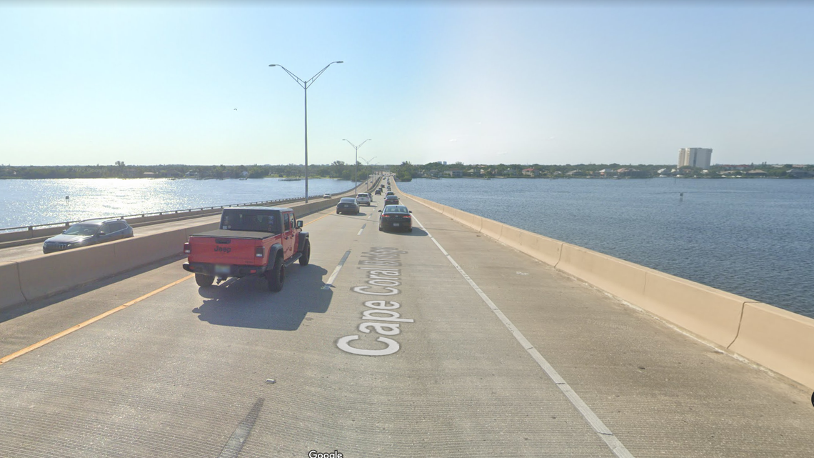 Ten people were rescued from Florida’s Caloosahatchee River after their boat crashed into a bridge support, Florida wildlife officials say.