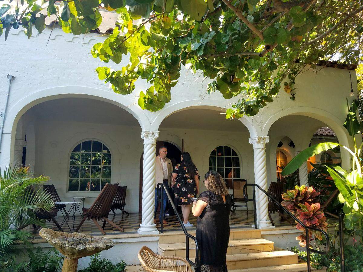 Guests begin to arrive at "The Amparo Experience" in Miami.