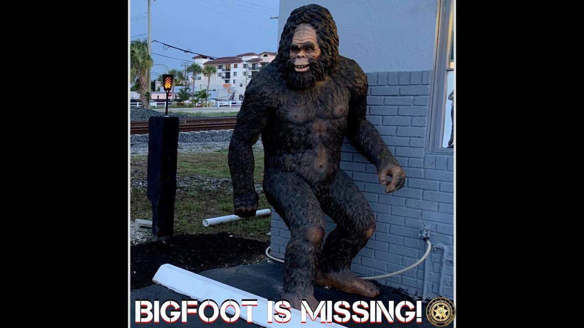Boynton Beach police need you to help find Bigfoot.
