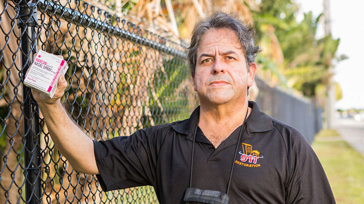 Luis Garcia, a former Boynton Beach firefighter, distributes Narcan for free to keep people from dying of opioid overdoses.