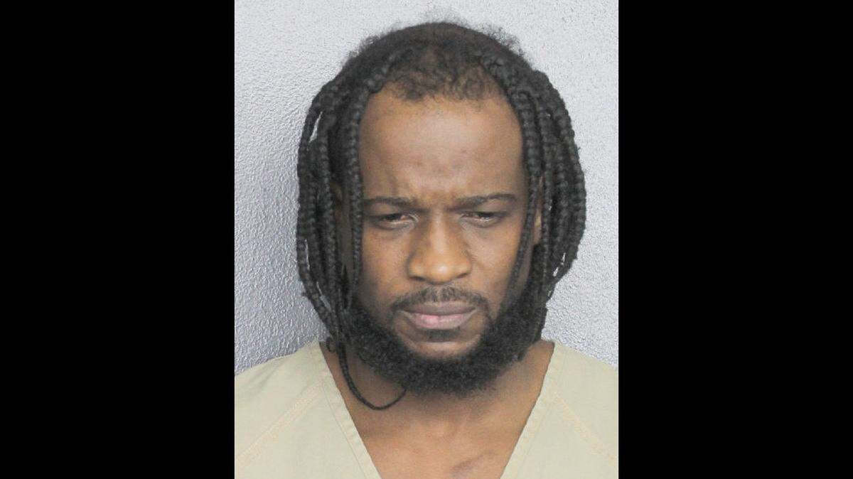 Michael Baltimore after his arrest in Davie Saturday.