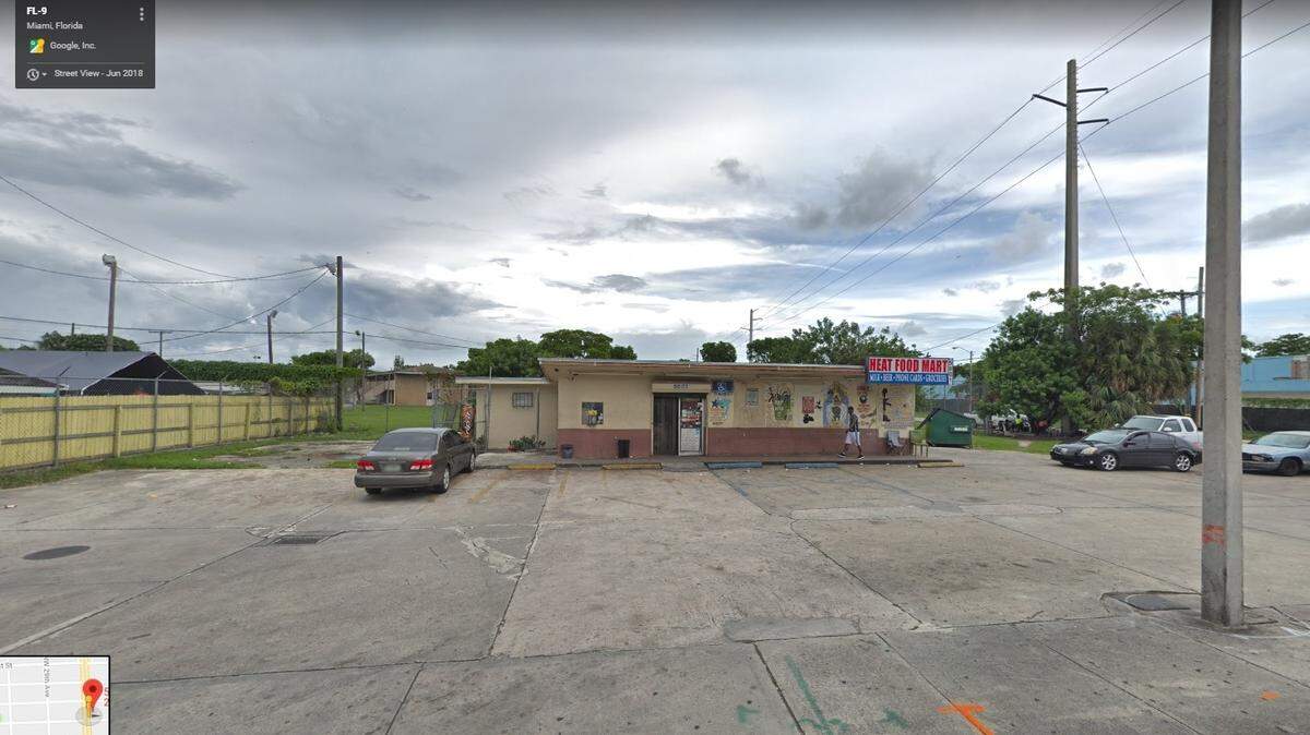 Miami-Dade Police Department’s Homicide Bureau is investigating a shooting that left two persons dead and four wounded Friday night, Nov. 23, 2018, outside The Heat Food Mart at 5801 NW 27 Ave. in Brownsville.