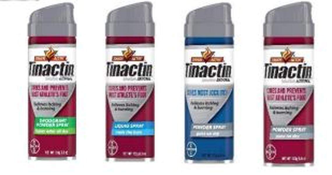 The four kinds of Tinactin recalled