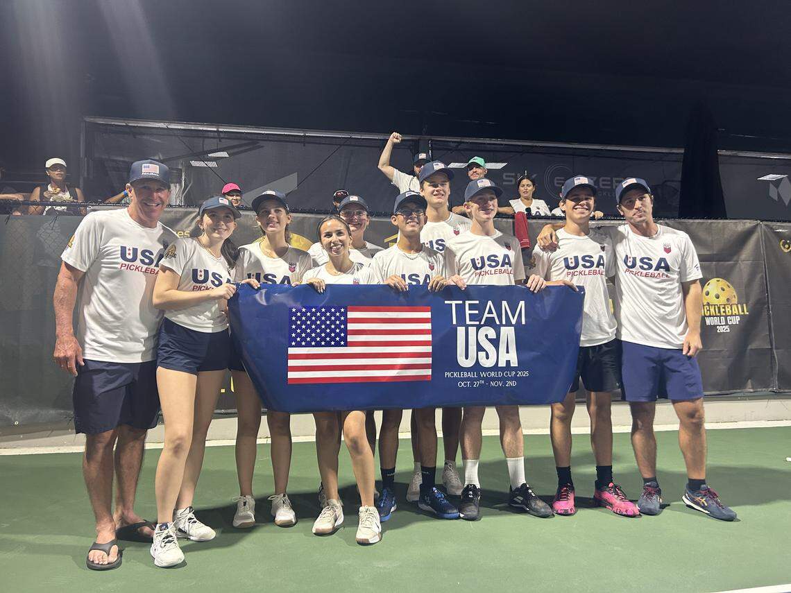 Team USA’s Juniors won gold at the Pickleball World Cup held in early November at The Fort in Fort Lauderdale, Fla.
