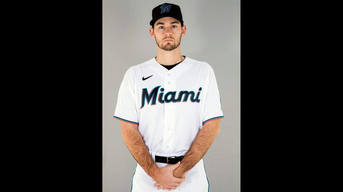 Miami Marlins relief pitcher Zach Pop