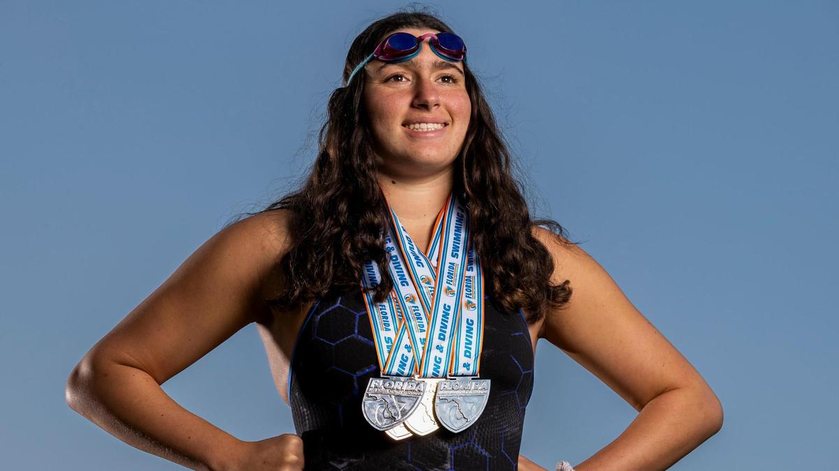Reese Rosenthal, Gulliver Preparatory School, Swimming. All-Dade players photographed at A.D. Barnes Park on Wednesday, Dec. 14, 2022, in Miami, Fla.