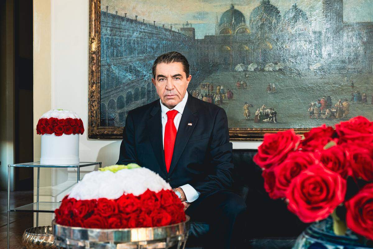 Paolo Zampolli, a former modeling agent turned presidential special envoy, at his apartment in Milan, Italy, on March 3, 2024. Zampolli is in a custody battle over his son with Amanda Ungaro, a former model and the boy’s mother. ICE deported Ungaro to Brazil in October.
