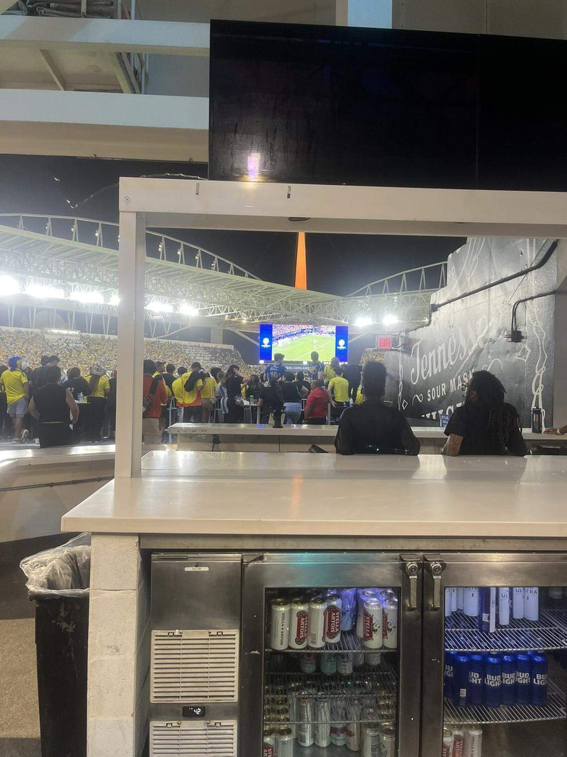 Felipe Ledesma’s view of the Copa America Final game on July 14, 2024, was limited to a jumbotron.