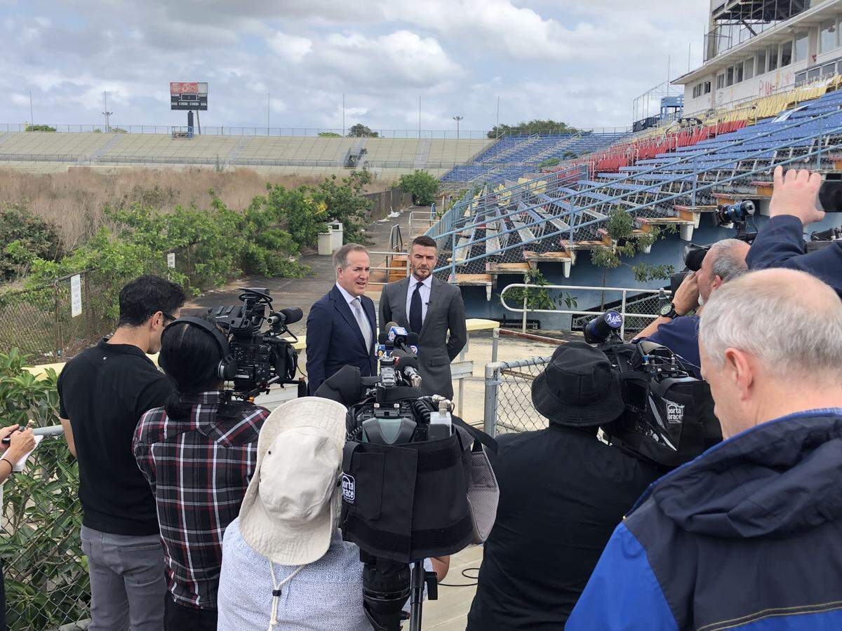 Jorge Mas and David Beckham discuss proposal to play 2020, 2021 seasons at Lockhart Stadium.