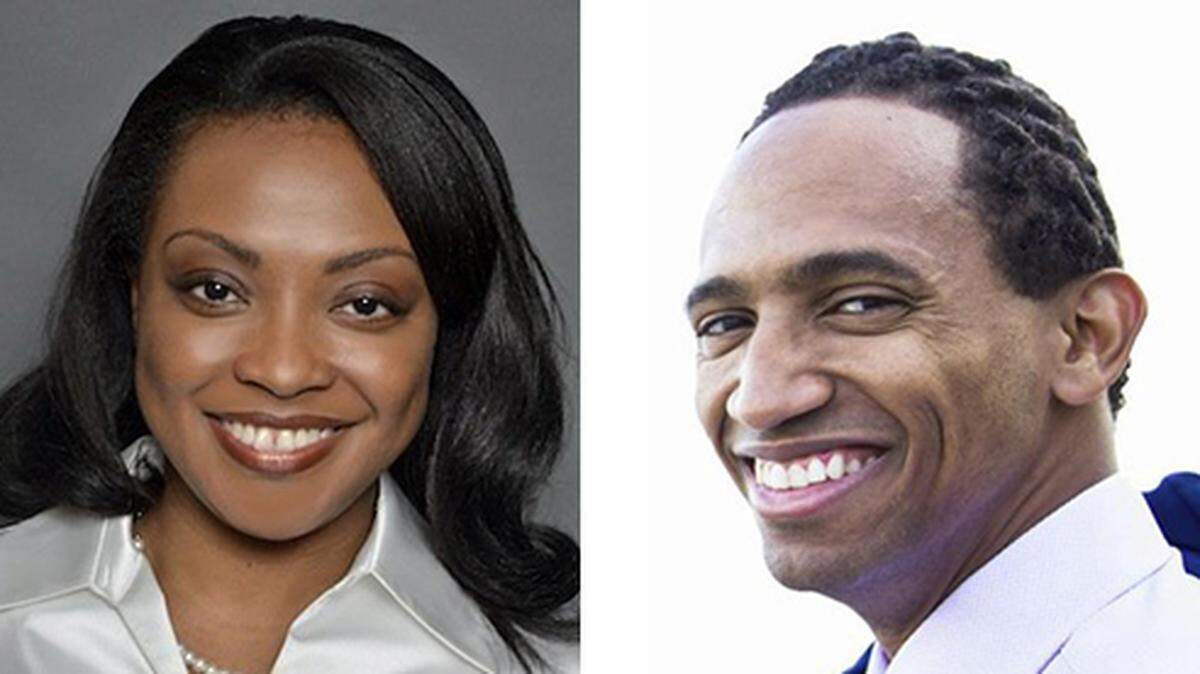 Two candidates are on the ballot for Florida’s District 108, an area that includes some of Miami’s northern neighborhoods and the cities of El Portal and Biscayne Park. The candidates are Dotie Joseph, left, and Riquet Caballero.